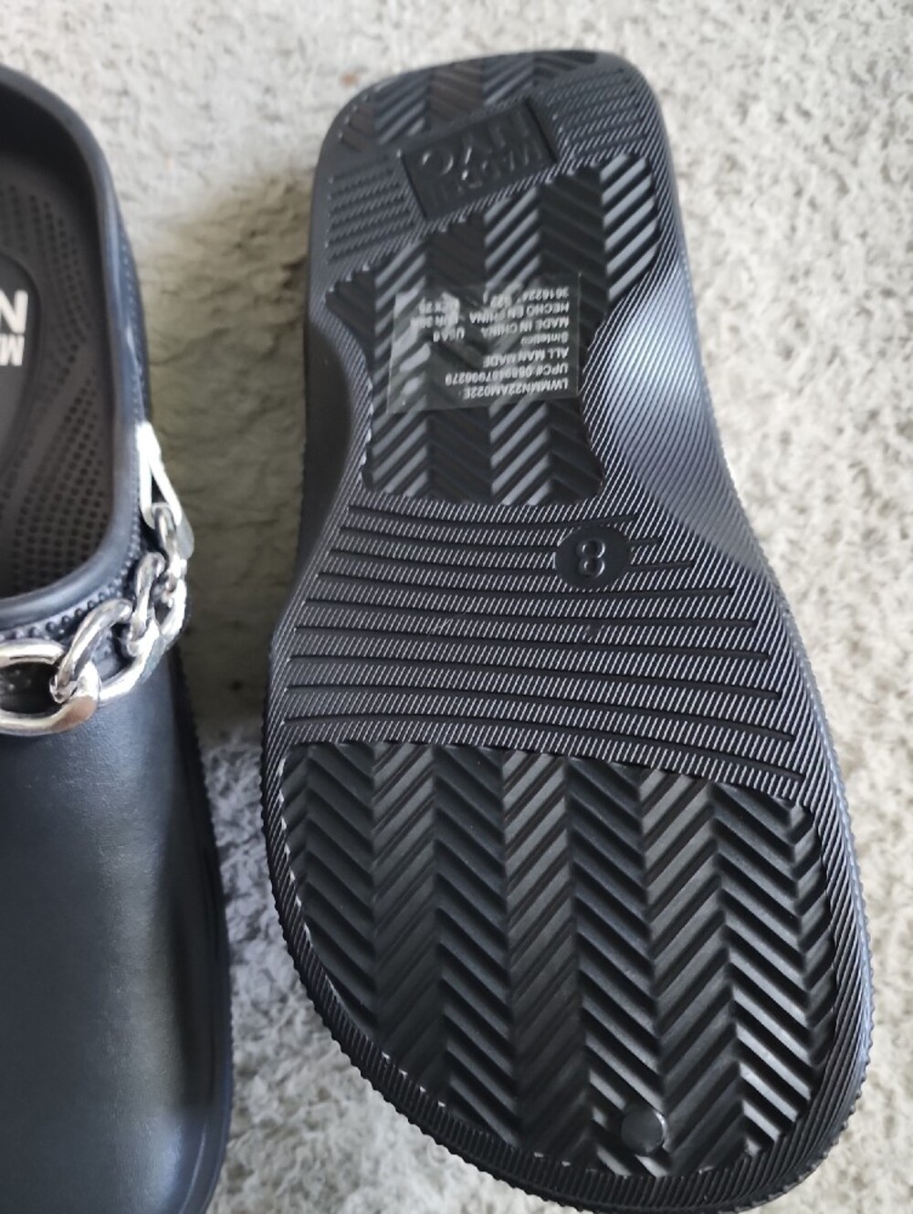 Madden NYC Black Chain-Accent Clogs - Picture 3 of 3